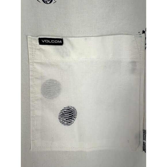 VTG Skater Surfer Cotton Volcom Short Sleeve Button Up Shirt , Men's XXL - Picture 5 of 7